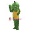 Cute Chirstmas Green Dinosaur Mascot Costume
