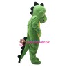 Cute Chirstmas Green Dinosaur Mascot Costume