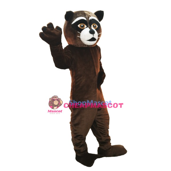 Brown Raccoon Lightweight Mascot Costume
