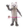 Grey Power Wolf Mascot Costume