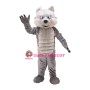 Grey Power Wolf Mascot Costume