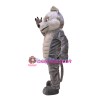 Grey Power Wolf Mascot Costume