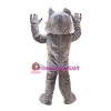 Grey Power Wolf Mascot Costume