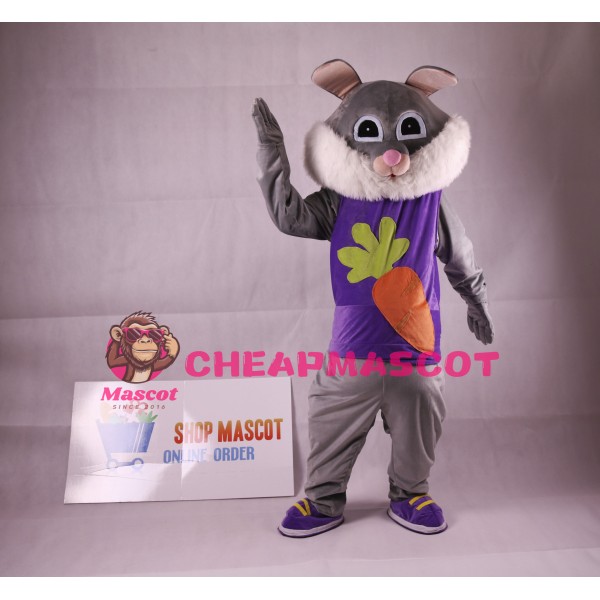 Easter Rabbit Plush Adult Mascot Costume