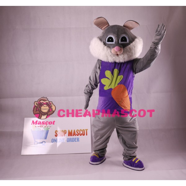 Easter Rabbit Plush Adult Mascot Costume
