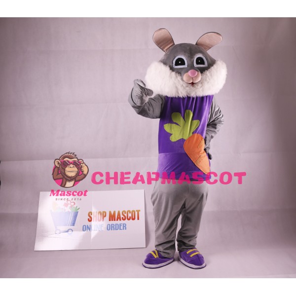 Easter Rabbit Plush Adult Mascot Costume