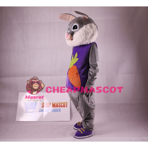 Easter Rabbit Plush Adult Mascot Costume
