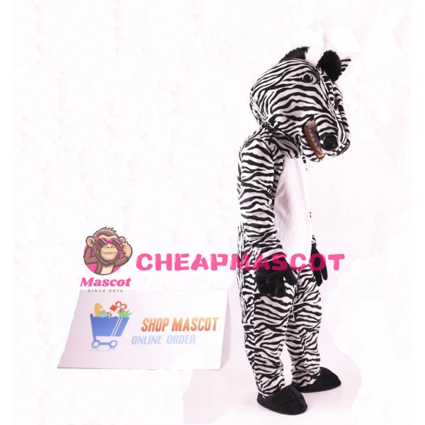 Cute Zebra Mascot Costume