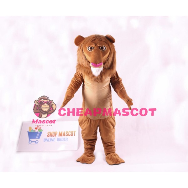 Cute Wally Lion Mascot Costume