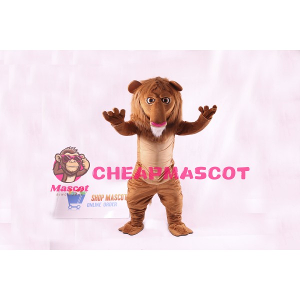 Cute Wally Lion Mascot Costume