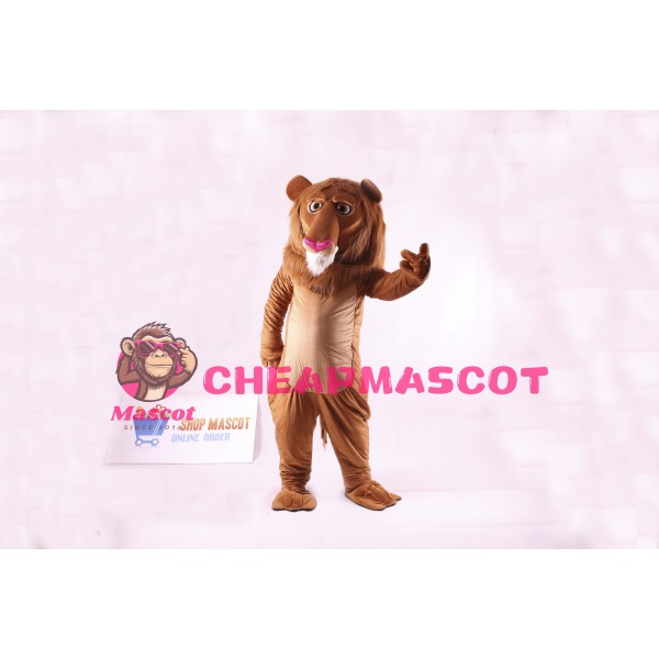 Cute Wally Lion Mascot Costume