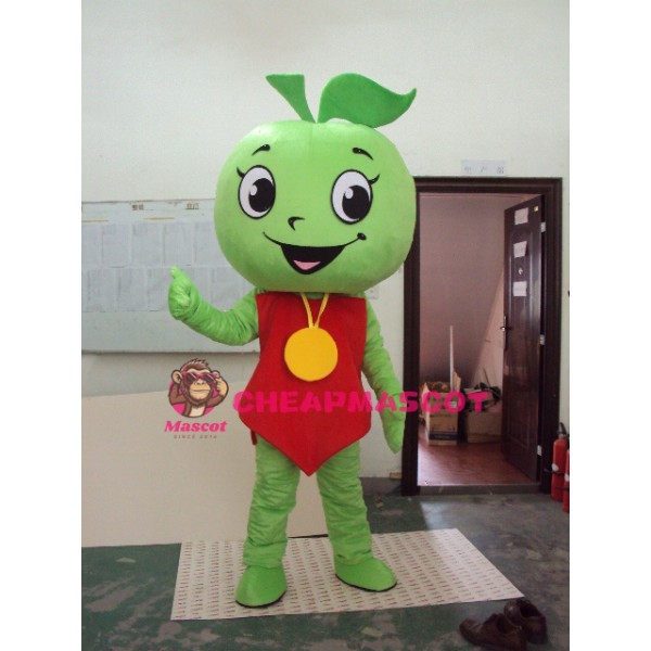 Green Apple Mascot Costume