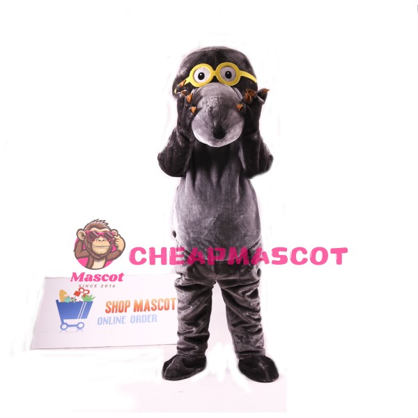 Glasses Mole Mascot Costume