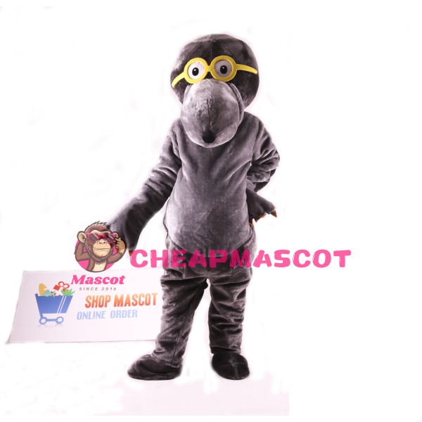 Glasses Mole Mascot Costume