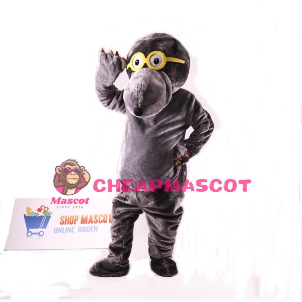 Glasses Mole Mascot Costume