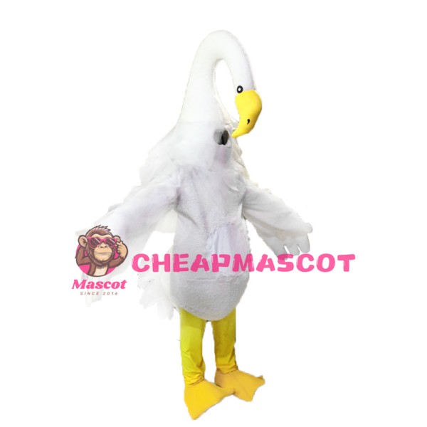 Long Necked Swan Mascot Costumes