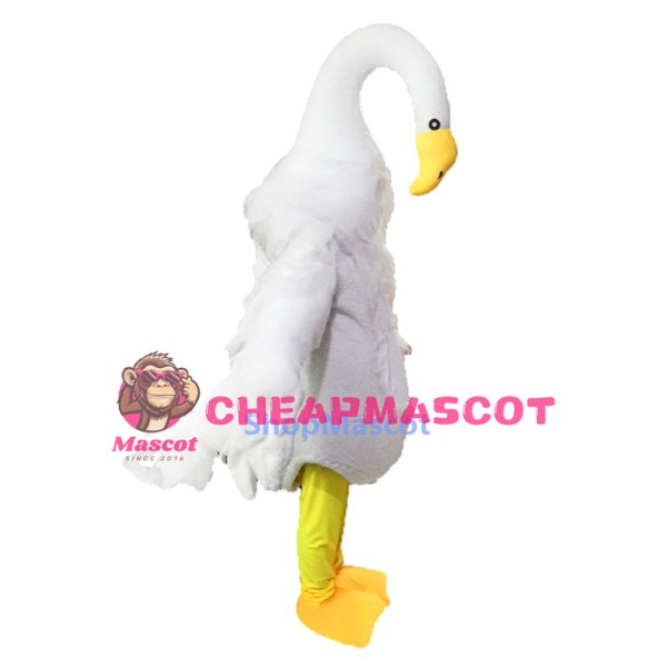 Long Necked Swan Mascot Costumes