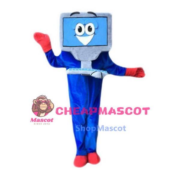 Blue Computer Mascot Costumes