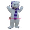 White Beggar Bear Mascot Costumes