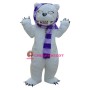 White Beggar Bear Mascot Costumes