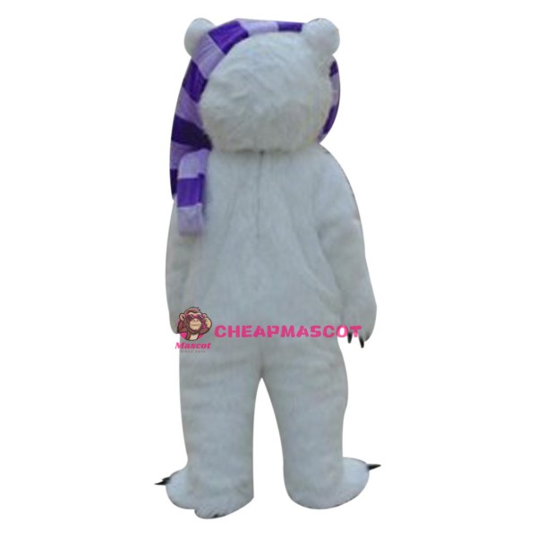 White Beggar Bear Mascot Costumes