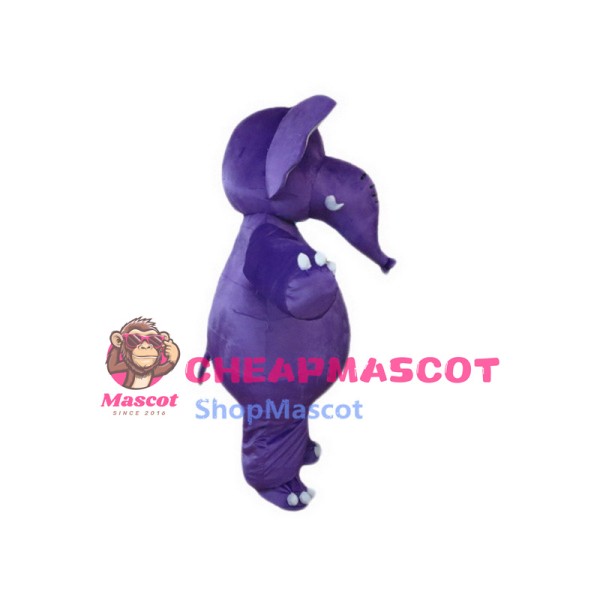 Purple Elephant Mascot Costumes