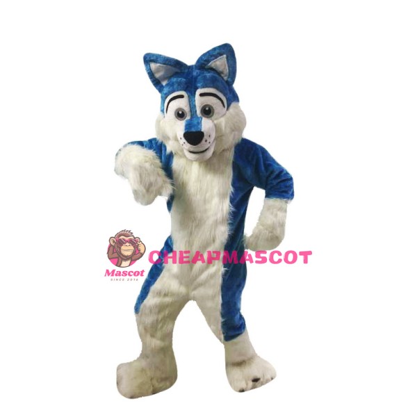 Blue Wolf Mascot Costumes