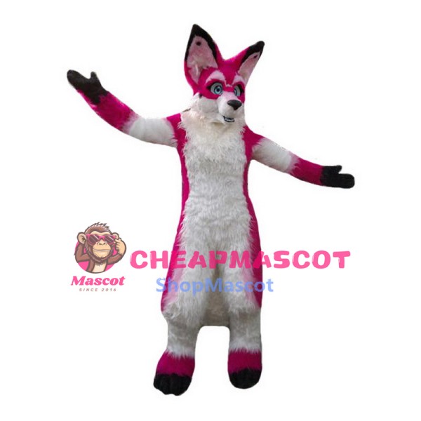 Pink Fox Mascot Costumes