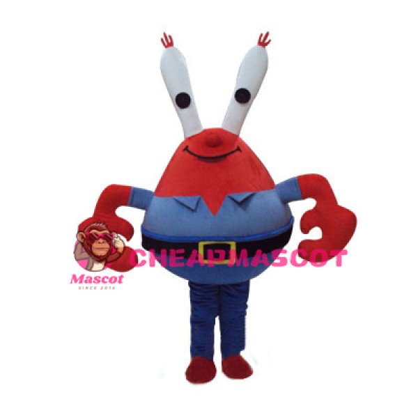 Hot Sale Professional Cute Blue Crab Mascot Costume 