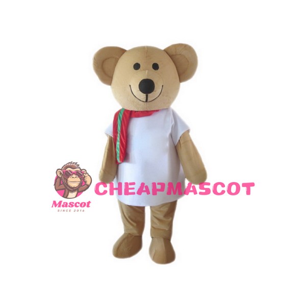 Cartoon Character Brown Bear Mascot Costume