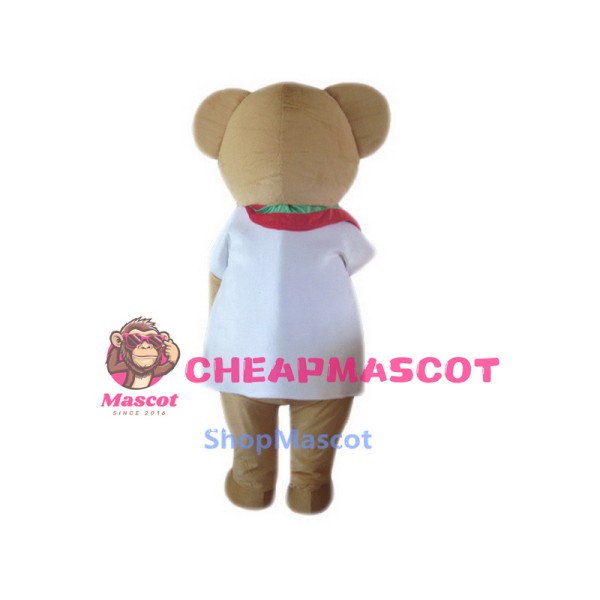 Cartoon Character Brown Bear Mascot Costume