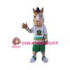 Cartoon Brwon  Unicorn Mascot Costume