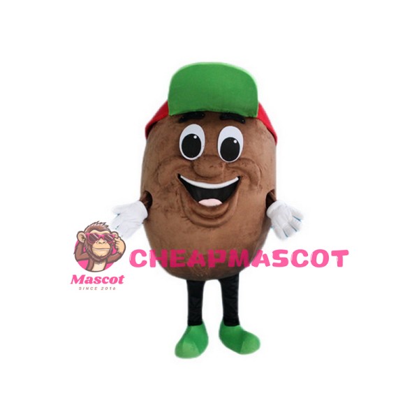 Green Hat Potato Mascot Costume
