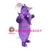 Purple Elephant Mascot Costume For Adults Christmas Halloween 