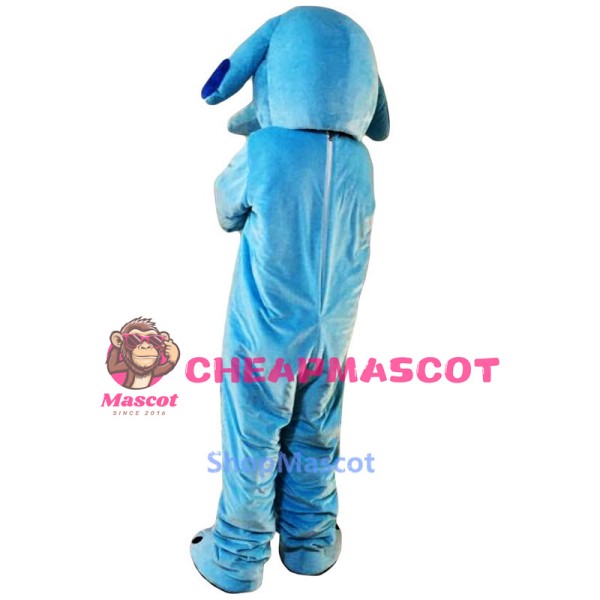 Sky Blue Dog Mascot Costume