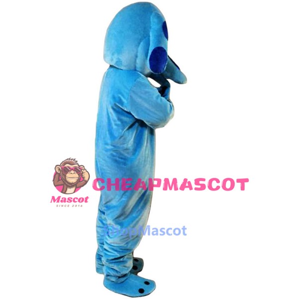Sky Blue Dog Mascot Costume