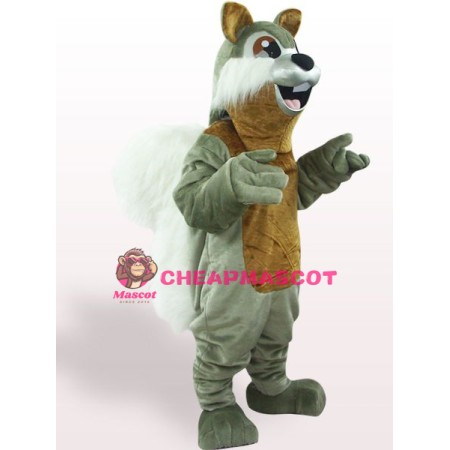Dark Silver Squirrel Mascot Costume