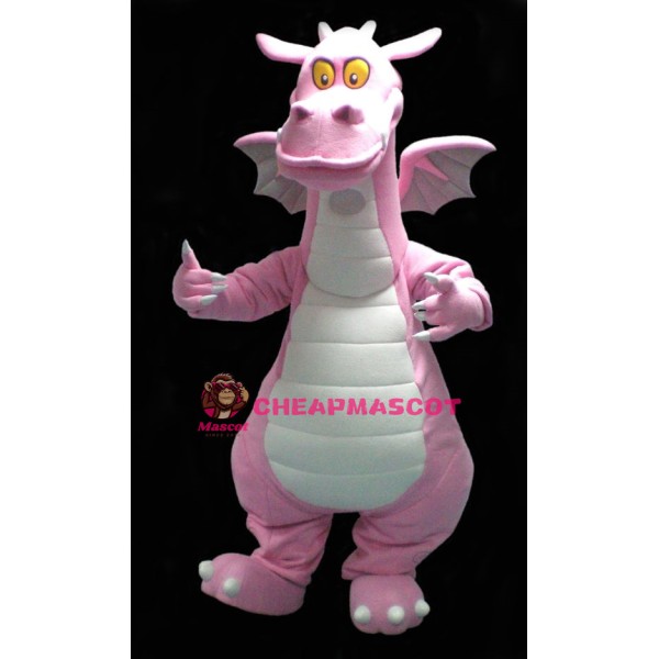 Pink Dragon Mascot Costume