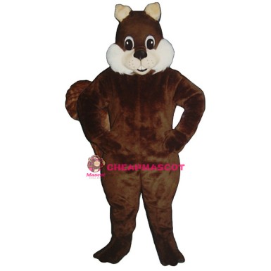 Deep Brown Squirrel Mascot Costume