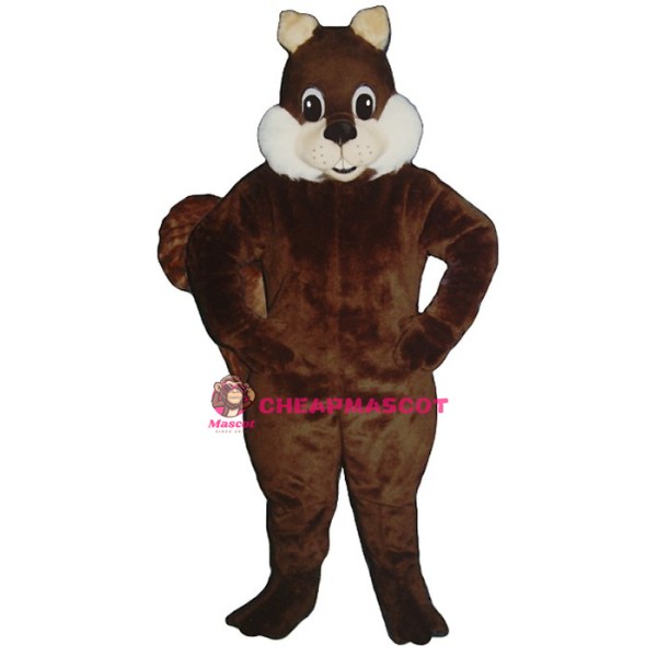Deep Brown Squirrel Mascot Costume