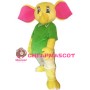 Yellow Elephant Mascot Costume