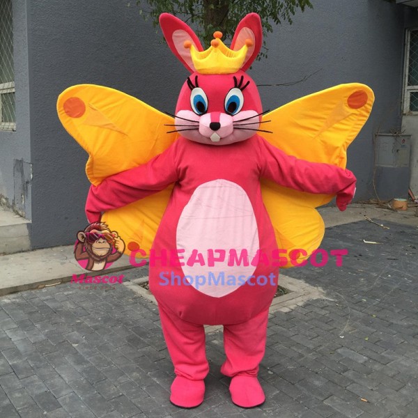 Butterfly Bunny Mascot Costume