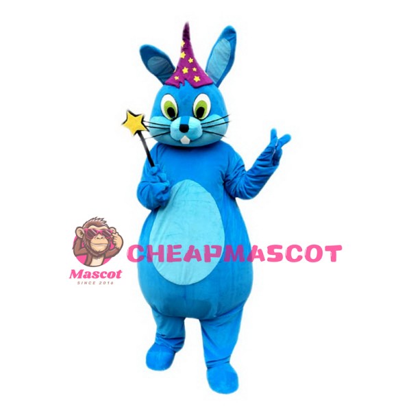 Blue Bunny Rabbit Mascot Costume