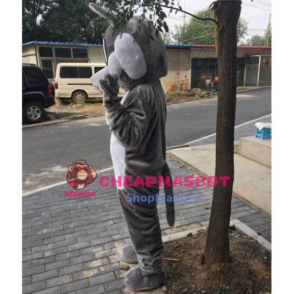 Gray Wolf Mascot Costume