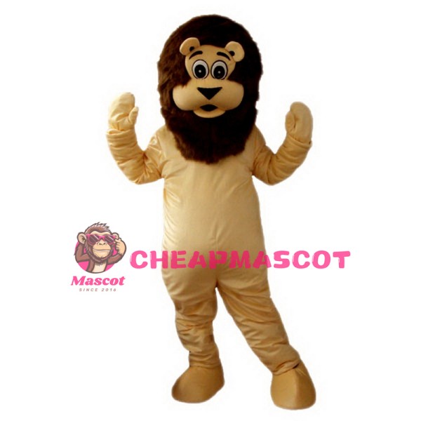 Cartoon Lion Mascot Costume