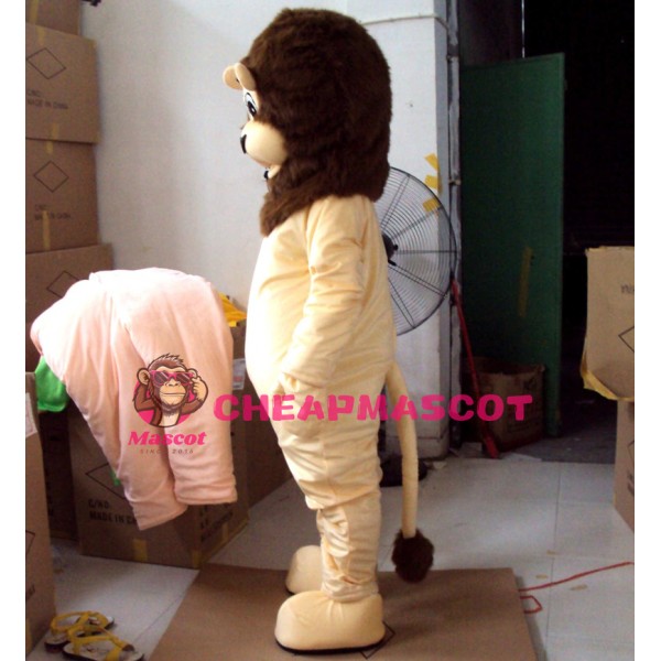 Cartoon Lion Mascot Costume