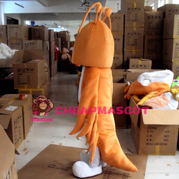Orange Lobster Mascot Costume