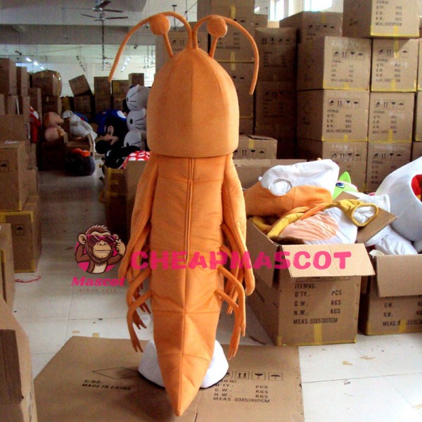 Orange Lobster Mascot Costume