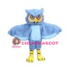 Gray Long-Haired Owl Mascot Costume