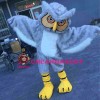 Gray Long-Haired Owl Mascot Costume